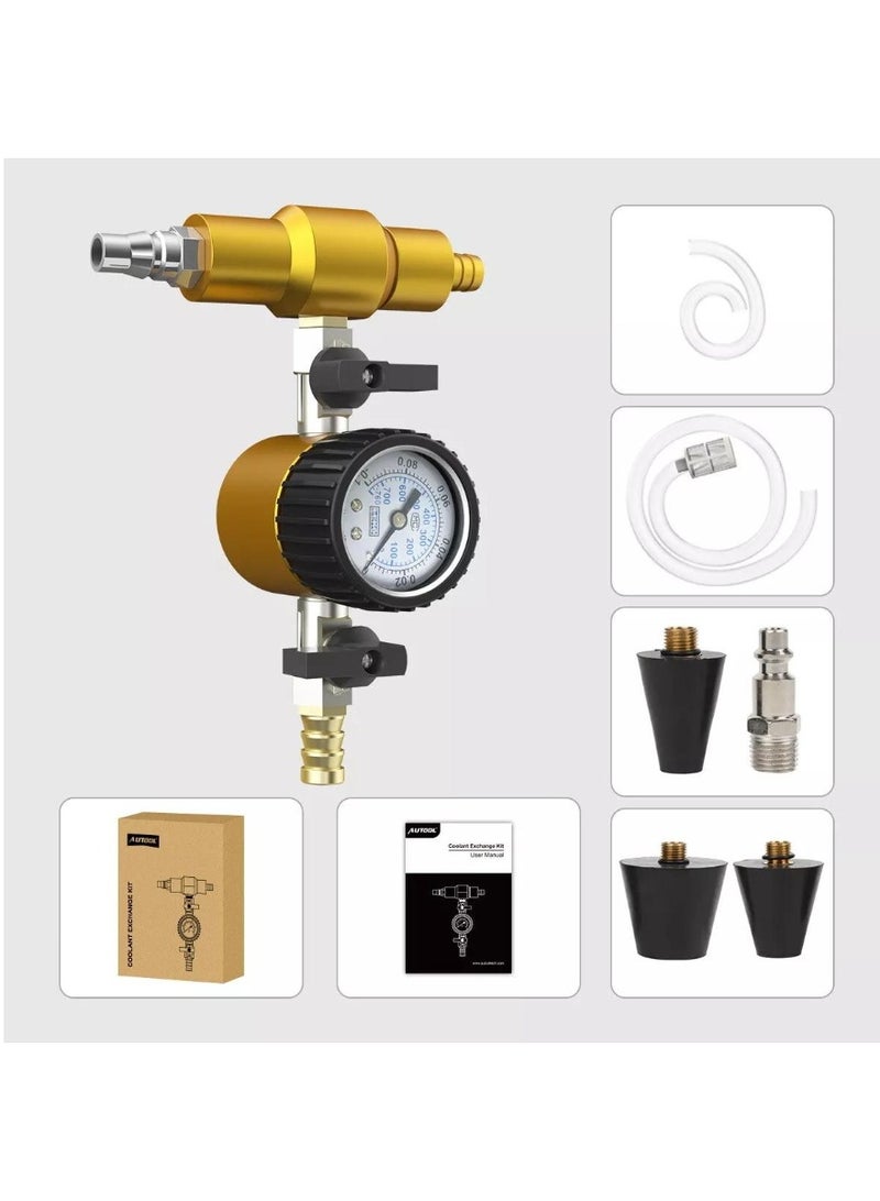 أوتول مجموعة AUTOOL MMT239 لفحص ضغط وملء نظام تبريد السيارات بالتفريغ مع 3 محولات - Image 4